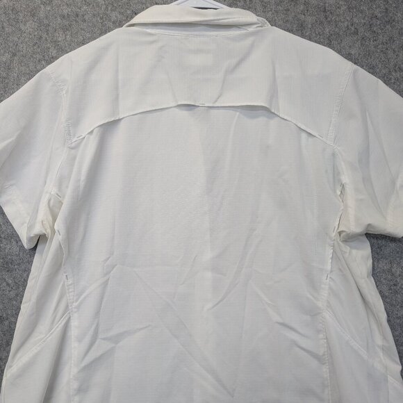 Columbia Omni-shade short sleeve mesh white men lightweight breathable 2x/2tf - Picture 2 of 12
